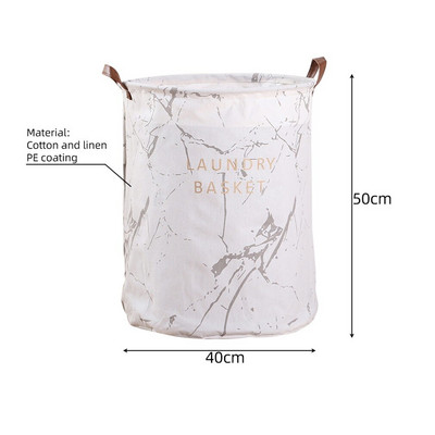 Platnena vodootporna košara za organizator rublja, velika korpa za rublje, torba za pohranu prljave odjeće, igračka, kućna posuda za pohranu