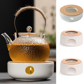 Nešiojamas arbatinuko šildytuvo laikiklis Keraminis arbatos puodo pagrindas Kavos vandens šildytuvas žvakių kaitinimo pagrindo laikiklis arbatos arbatos rinkinio priedai