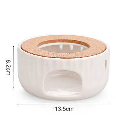 Nešiojamas arbatinuko šildytuvo laikiklis Keraminis arbatos puodo pagrindas Kavos vandens šildytuvas žvakių kaitinimo pagrindo laikiklis arbatos arbatos rinkinio priedai