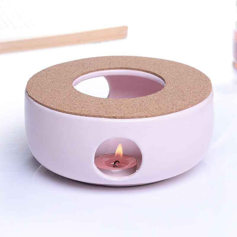 Mini suport portabil din ceramică pentru ceainic, bază pentru încălzitor de ceainic, bază izolatoare, încălzitor de apă pentru cafea, suport pentru lumânări, accesorii pentru ceai