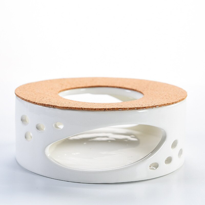 Mini suport portabil din ceramică pentru ceainic, bază pentru încălzitor de ceainic, bază izolatoare, încălzitor de apă pentru cafea, suport pentru lumânări, accesorii pentru ceai