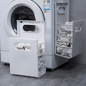 Sulankstomas skalbinių krepšelis Vonios nešvarių skalbinių krepšelis Skalbimo mašina Pakabinamas ant sienos tuščiaviduris sulankstomas krepšelis Skalbimo kambario organizatorius
