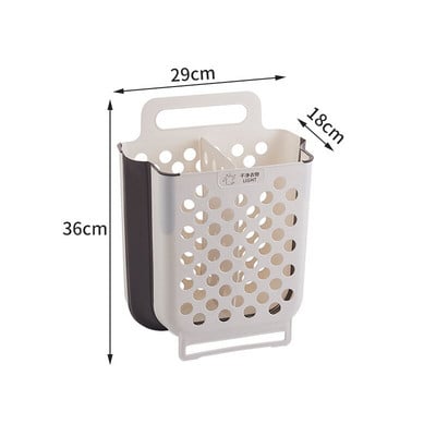 Sulankstomas skalbinių krepšelis Vonios nešvarių skalbinių krepšelis Skalbimo mašina Pakabinamas ant sienos tuščiaviduris sulankstomas krepšelis Skalbimo kambario organizatorius