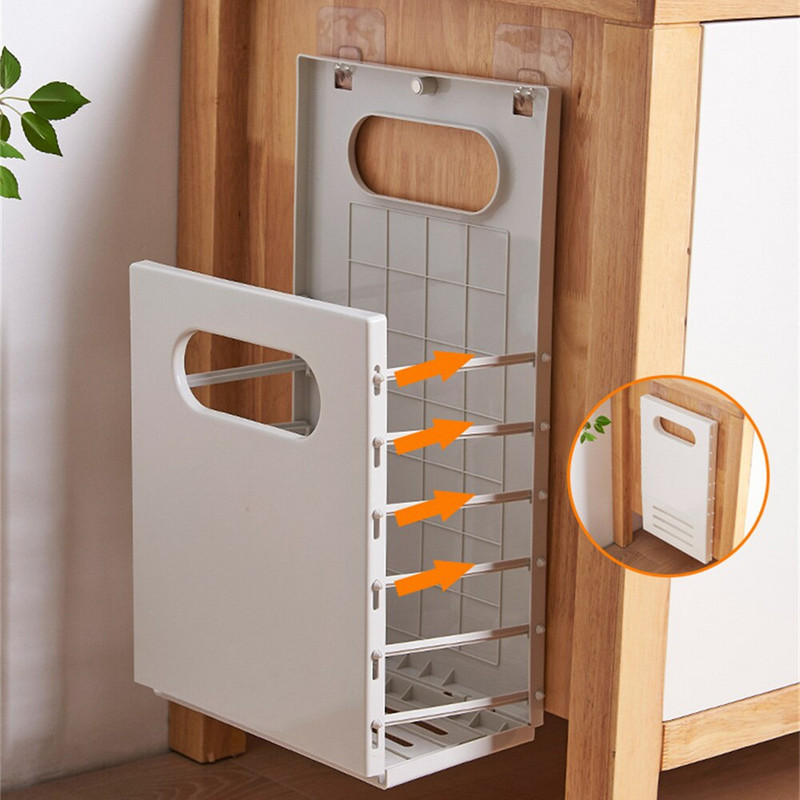 Sulankstomas skalbinių krepšelis Vonios nešvarių skalbinių krepšelis Skalbimo mašina Pakabinamas ant sienos tuščiaviduris sulankstomas krepšelis Skalbimo kambario organizatorius