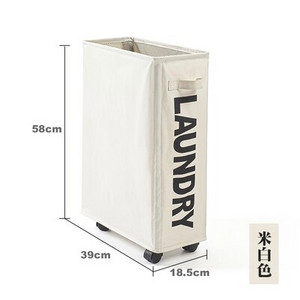 Pagrindinis X-Large Slim Sulankstomas skalbinių krepšelis trukdo sandėliavimo patalpos tvarkykles ant ratukų miegamajam Cesto Ropa Sucia
