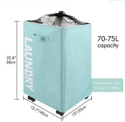 Pagrindinis X-Large Slim Sulankstomas skalbinių krepšelis trukdo sandėliavimo patalpos tvarkykles ant ratukų miegamajam Cesto Ropa Sucia