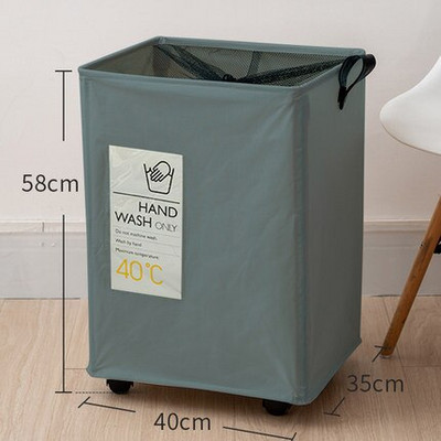 Pagrindinis X-Large Slim Sulankstomas skalbinių krepšelis trukdo sandėliavimo patalpos tvarkykles ant ratukų miegamajam Cesto Ropa Sucia