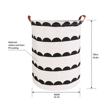 Нова платнена водоустойчива кошница за органайзер за пране Кош за пране с голям капацитет Чанта за съхранение на мръсни дрехи Играчка Домашно кошче за съхранение