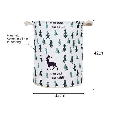 Nova platnena vodootporna košara za organizator rublja Korpa za rublje velikog kapaciteta Vreća za pohranu prljave odjeće Igračka Kućna posuda za pohranu