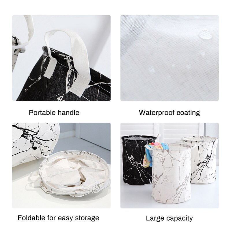 Nova platnena vodootporna košara za organizator rublja Korpa za rublje velikog kapaciteta Vreća za pohranu prljave odjeće Igračka Kućna posuda za pohranu