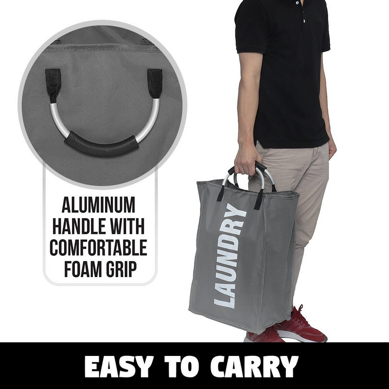 2022 Organizacija pohrane Sklopiva košara za rublje Vreća Razvrstači rublja s aluminijskim okvirom Cesto Ropa Sucia