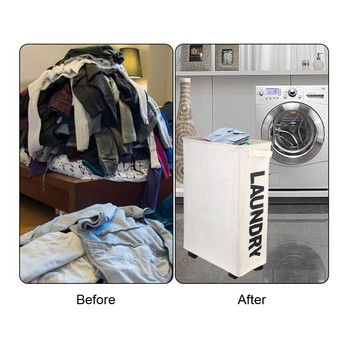Играчка Органайзер за дрехи Домашно съхранение Сгъваема кошница за пране Чанта за пране Съхранение на пране Роталки за пране Кошница за пране
