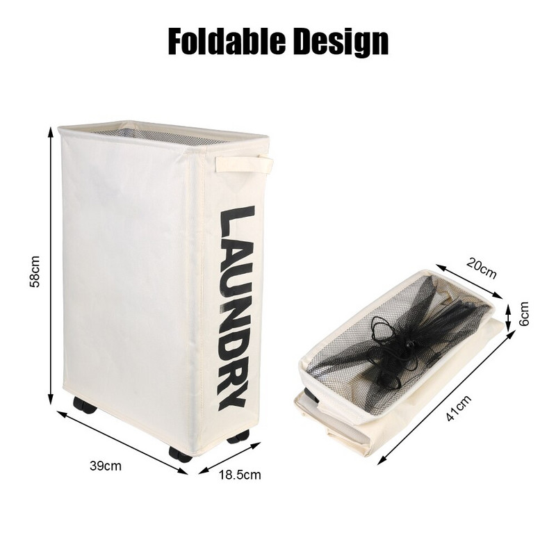 Igračka Organizator odjeće Kućna pohrana Sklopiva košara za rublje Vreća za rublje Spremište za rublje Kotačići na kotače Košara za rublje