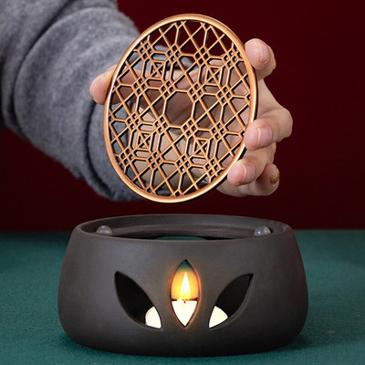 Kreatív teamelegítő gyertyameleg teafőző Kung fu teázótartozékok Mester teafőző melegítő teáskanna talptartó meleg tűzhely ajándék