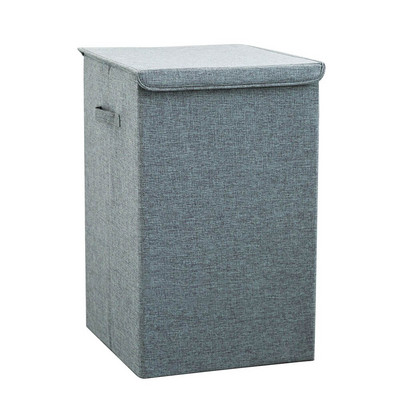 Košara za rublje s poklopcem Košara za rublje velikog kapaciteta s ručkom Sklopiva korpa za odlaganje prljave odjeće za spavaonicu u kupaonici