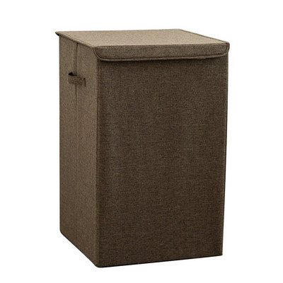 Košara za rublje s poklopcem Košara za rublje velikog kapaciteta s ručkom Sklopiva korpa za odlaganje prljave odjeće za spavaonicu u kupaonici