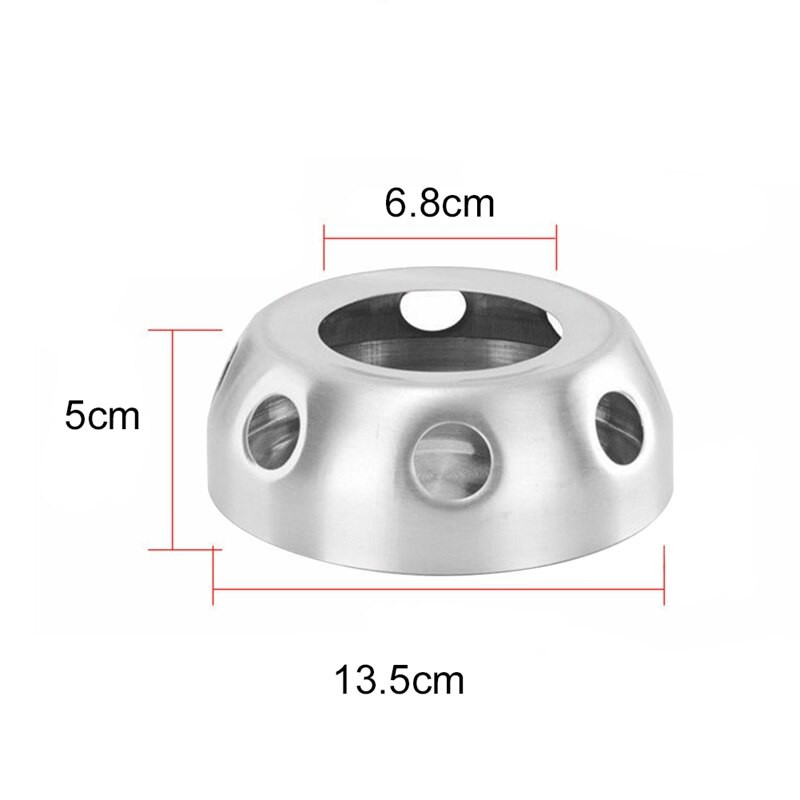 Сребърни прибори за чай Кръгли аксесоари за домашен офис Подвижна свещ от неръждаема стомана Практичен чайник за кафе Нагревател за печка Нагревателна основа