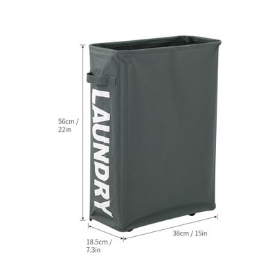 Сгъваем кош за пране с органайзер на 4 колела Кош за мръсно пране Кошче за връв Чанта за пране Кош за мръсни дрехи