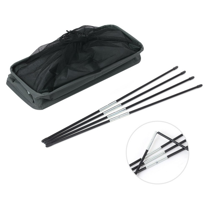 Сгъваем кош за пране с органайзер на 4 колела Кош за мръсно пране Кошче за връв Чанта за пране Кош за мръсни дрехи