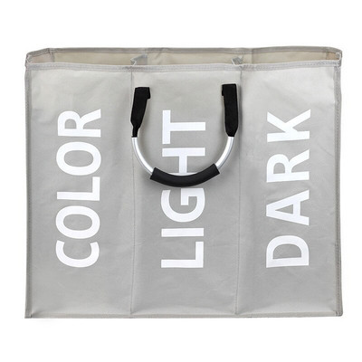 Skalbinių krepšelis Sulankstomas skalbinių krepšys Didelis nešvarių skalbinių krepšelio rūšiuotojas Oksfordo audinių nešvarių drabužių krepšys su aliuminio rankena