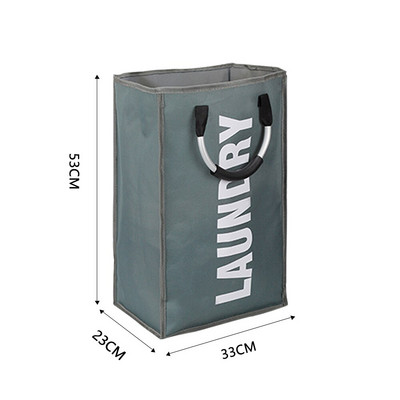 Skalbinių krepšelis Sulankstomas skalbinių krepšys Didelis nešvarių skalbinių krepšelio rūšiuotojas Oksfordo audinių nešvarių drabužių krepšys su aliuminio rankena