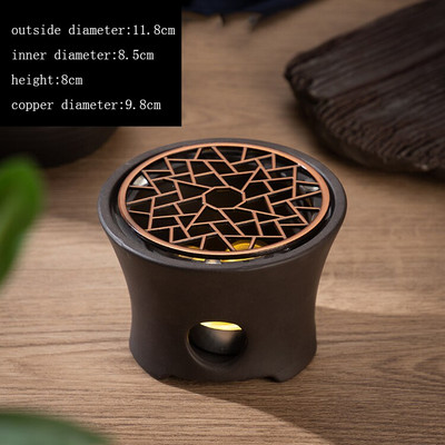 Keraminė arbatos viryklė Žvakių šildytuvo pagrindas arbatos ceremonija Arbatos reikmenys Šiltos arbatos viryklės Arbatinuko laikiklis Termostatinis pagrindo dekoravimas