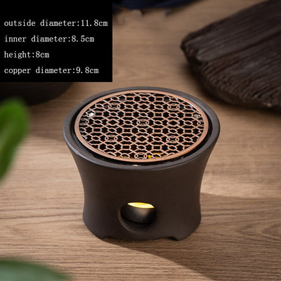 Keraminė arbatos viryklė Žvakių šildytuvo pagrindas arbatos ceremonija Arbatos reikmenys Šiltos arbatos viryklės Arbatinuko laikiklis Termostatinis pagrindo dekoravimas