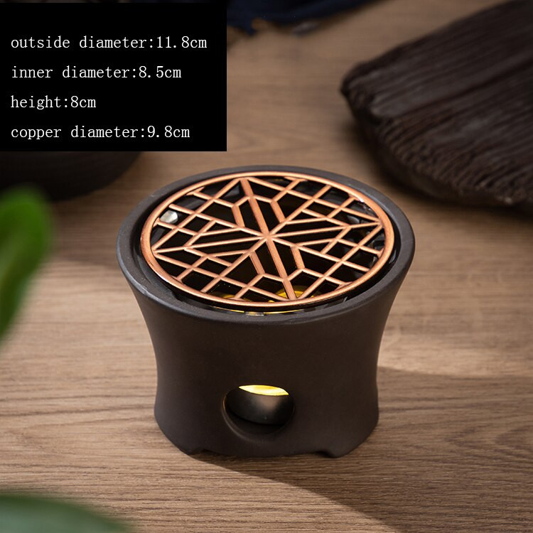 Keraminė arbatos viryklė Žvakių šildytuvo pagrindas arbatos ceremonija Arbatos reikmenys Šiltos arbatos viryklės Arbatinuko laikiklis Termostatinis pagrindo dekoravimas