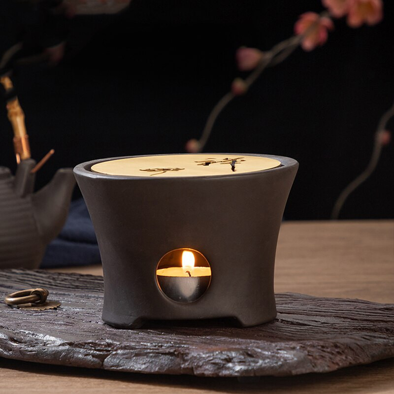 Keraminė arbatos viryklė Žvakių šildytuvo pagrindas arbatos ceremonija Arbatos reikmenys Šiltos arbatos viryklės Arbatinuko laikiklis Termostatinis pagrindo dekoravimas