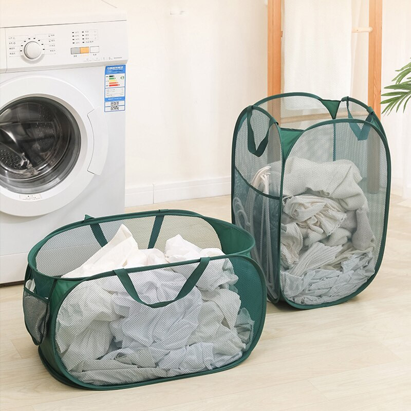 Coș de rufe murdar din bumbac, in, pliabil, rotund, organizator impermeabil, găleată, jucării, coș de depozitare pentru acasă de capacitate mare