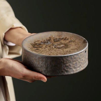 LUWU hagyományos kerámia teáskanna szegecsek kör alakú teáskanna tartók porcelán teáskanna alaptartozékok