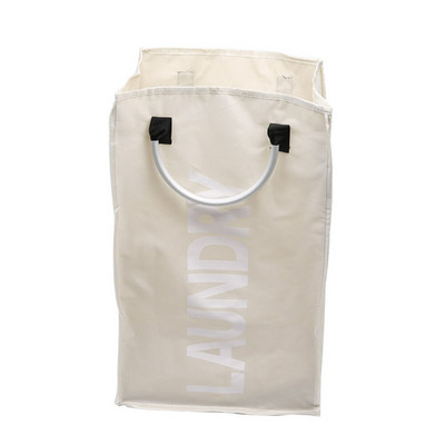 Kućanska korpa za rublje na kotačiće Sklopiva košara za rublje Mrežasta podstava Vodootporna izdržljiva organizator vrećica za rublje