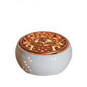 Încălzitor de lumânări din ceramică albă creativă, ceainic, bază de încălzire, ceai de flori fierte, bază izolatoare încălzită, accesorii pentru ceai, încălzitor de cafea