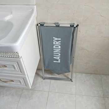 X-образна сгъваема кошница за мръсно пране, органайзер, отпечатана сгъваема трирешеткова кошница за домашно пране, сортираща кошница за пране, голяма