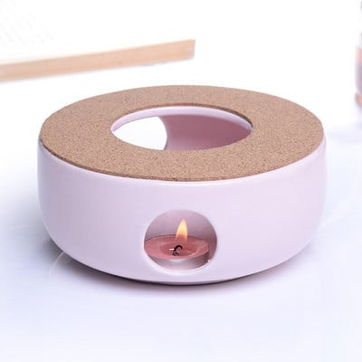 Nešiojamas keraminio arbatinuko žvakių šildytuvo laikiklis arbatos puodo šildytuvo pagrindo izoliacinio pagrindo kavos vandens šildytuvo žvakės šilumos pagrindo laikiklis