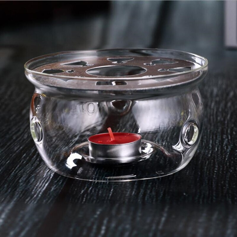 8 vnt./pak. Rankų darbo karščiui atsparaus stiklo pagrindo arbatinuko šiltas laikiklis Šildomo pagrindo arbatos šildytuvo arbatinuko priedų laikiklis