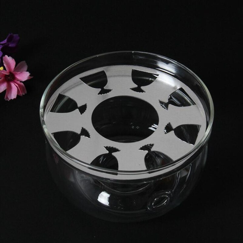 8 vnt./pak. Rankų darbo karščiui atsparaus stiklo pagrindo arbatinuko šiltas laikiklis Šildomo pagrindo arbatos šildytuvo arbatinuko priedų laikiklis