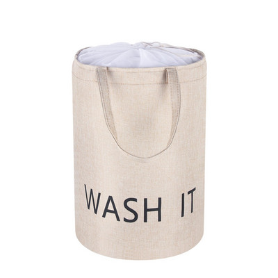Ágynemű háztartási piszkos szennyes kosár fedéllel Összecsukható ruhák tároló vödör Ruhák Játékok Szervező Fogantyú Mosodai akadály