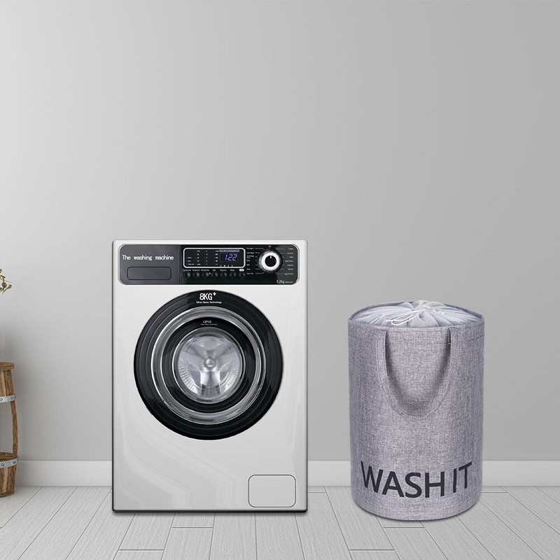 Ágynemű háztartási piszkos szennyes kosár fedéllel Összecsukható ruhák tároló vödör Ruhák Játékok Szervező Fogantyú Mosodai akadály