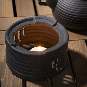 Японска печка за чай Керамична керамика Нагревател за свещи Реколта Нощна лампа Основа за чайник Пуер Поставка за чайник Аксесоари за чай