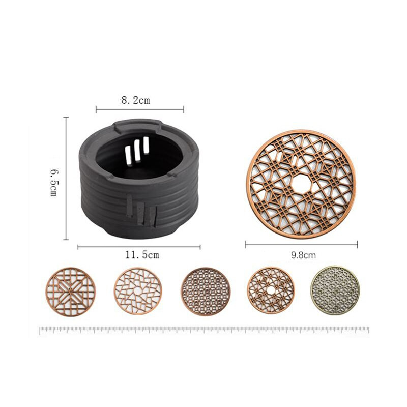 Japoniškos arbatos viryklės keramikos keramikos žvakių šildytuvas Vintage nakties šviesos arbatos virimo aparato pagrindas Puer arbatinuko laikiklis arbatos priedai