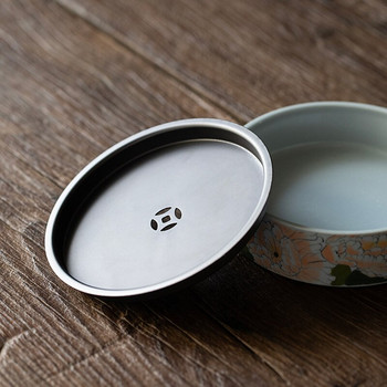 Pure Hand-pained Pot Bearing Household Pot Plate Ceramic Dry Plate Ιαπωνικό Δίσκος αποθήκευσης νερού Βάση Τσαγιού Τελετή τσαγιού