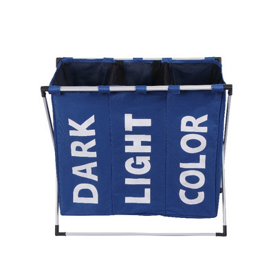 Netīras drēbes Ūdensnecaurlaidīgs uzglabāšanas grozs Trīs režģu organizators Mājas vannas istaba Saliekams Liels Veļas grozs Piegāde
