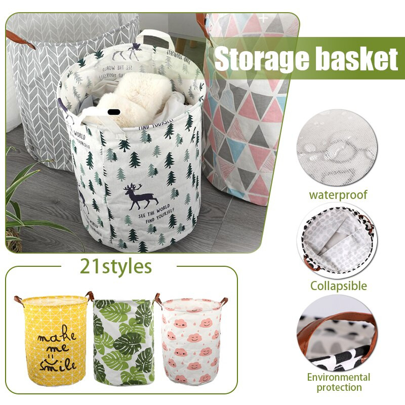 Velika košara za rublje 40*50 cm Vodootporna košara za pohranu prljave odjeće Košara za pohranu dječjih igračaka Organizator za pranje rublja