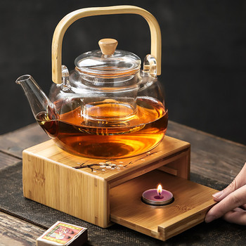 Θερμοστάτης κεριού Bamboo Tea Θερμοστάτης Θερμοστάτης Ιαπωνικού τύπου Θερμοστάτης Βάσης Θερμοκρασίας Κρασιού Θερμαντήρας Τσαγιού Μόνωση Σόμπας