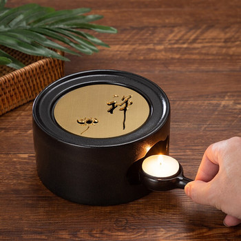 Ιαπωνική σόμπα τσαγιού Κεραμική Vintage Θερμότερη κεραμική Θερμαντήρας κεριών Κινέζικο Kung Fu Teaware Αξεσουάρ Διακόσμηση θήκη τσαγιέρας Σόμπες