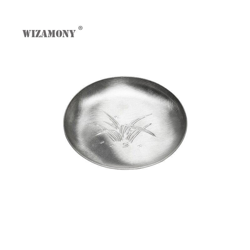WIZAMONY rankų darbo skardinis padėkliukas Kūrybinis orchidėjų arbatos puodelis arbatos puodelis karščiui atsparus kilimėlis arbatos padėklas Arbatos kilimėlis Kung Fu arbatos ceremonija