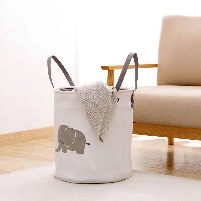 OTHERHOUSE Poliészter szennyes kosár Összehajtható szennyestáska Ruha Szervező Gyerek Játékok Tároló Vödrök Mosodai akadály Háztartás