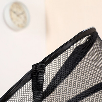 Прозрачна мрежеста сгъваема кошница за пране Домашна преносима кошница за съхранение Изскачаща кошница за мръсни дрехи Сгъваема кошница за мръсни дрехи