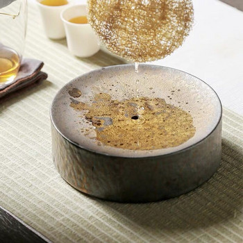 Παραδοσιακά κεραμικά μπισκότα για τσαγιέρα στρογγυλές θήκες για τσαγιέρα πορσελάνινα αξεσουάρ βάσης για τσαγιέρα
